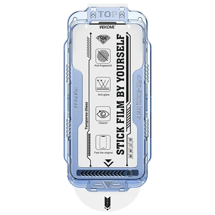 WEKOME WTP-115 Protector de Pantalla 6D Curvado de Cristal Templado Ultra Fino para iPhone 16 Pro