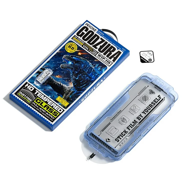 WEKOME WTP-115 Pour iPhone 13 Pro Protection d'écran Verre Trempé Incurvé 6D Ultra-Fin Haute Définition