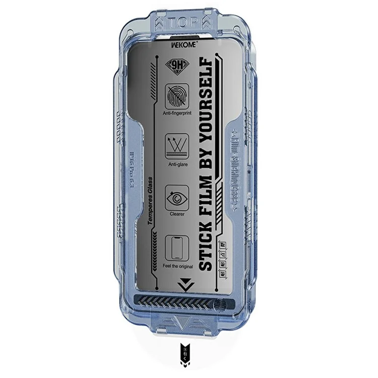 WEKOME WTP-116 6D Gekrümmter Ultra-Feiner Rand Datenschutz Gehärteter Glasfilm für iPhone 16 Displayschutz