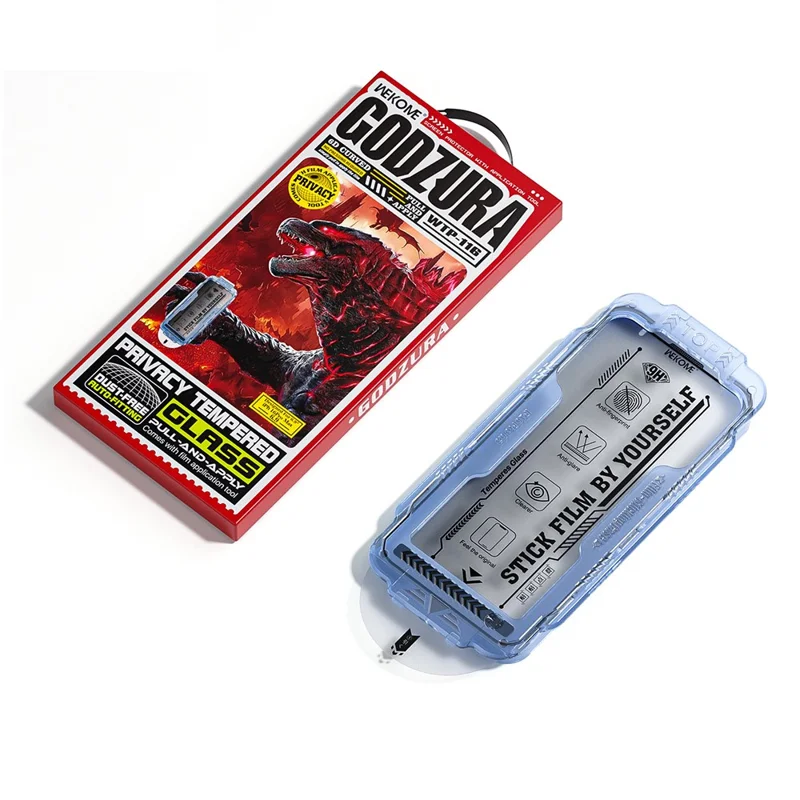 WEKOME WTP-116 For iPhone 15 Screen Protector 6D Curved Ultra-Fine Edge Privacy Tempered Glass Film