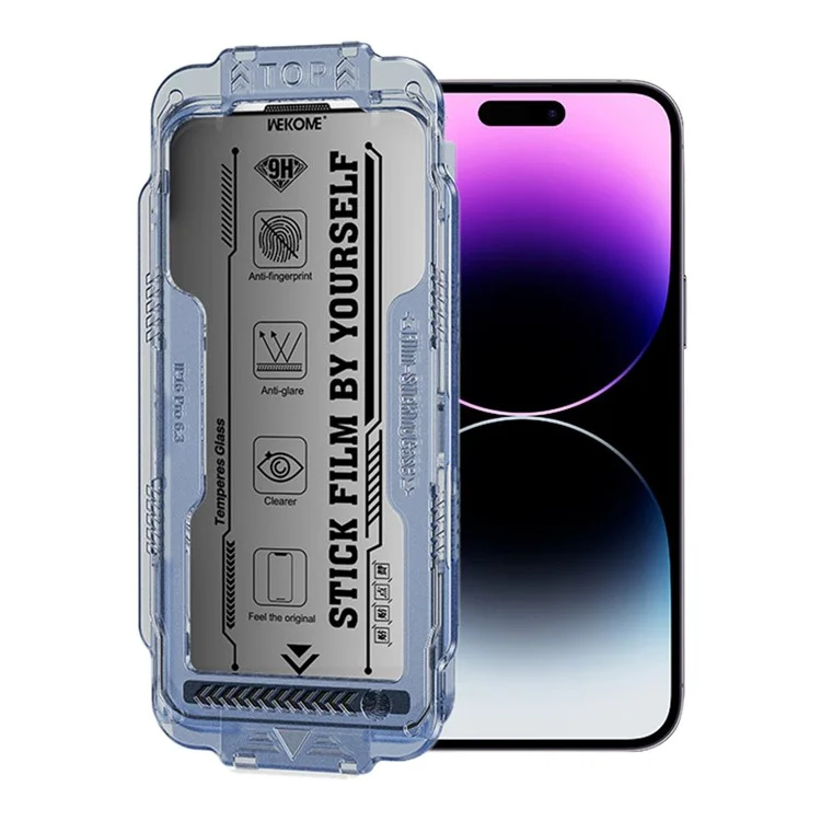 WEKOME WTP-116 Für iPhone 14 Pro Displayschutz 6D Curved Ultra-Feiner Rand Privatsphäre Gehärtetes Glas Folie