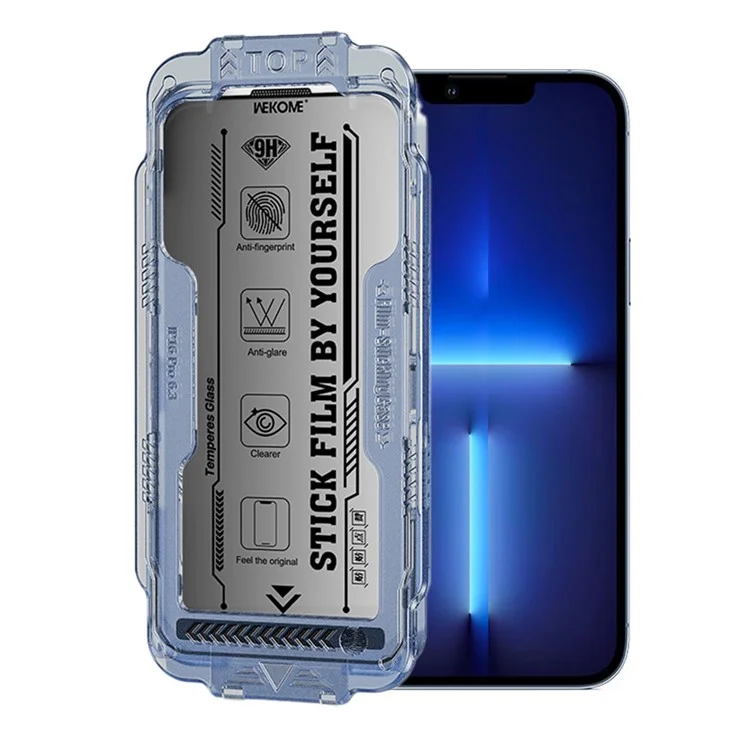 WEKOME WTP-116 Für iPhone 13 Pro Max Displayschutz 6D Curved Ultra-Feiner Kanten-Sichtschutz Gehärtetes Glas Schutzfolie