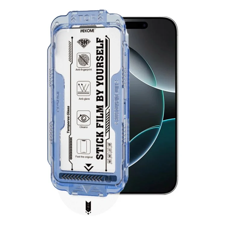 WEKOME WTP-117 Защитное стекло 6D с изогнутым краем для iPhone 16 Pro Max, матовое, ультратонкое, антибликовое