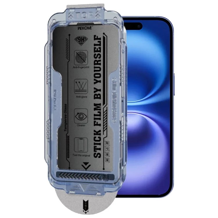 WEKOME WTP-118 Für iPhone 16 Displayschutz 6D Curved Ultra-Feiner Rand Matte Privatsphäre Gehärtetes Glas Film