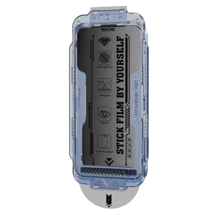 WEKOME WTP-118 Pour iPhone 16 Pro Protecteur d'écran Verre Trempé Mat Incurvé 6D Ultra-Fin Confidentialité