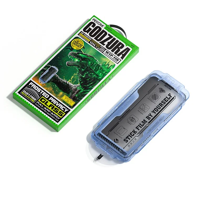 WEKOME WTP-118 Pour iPhone 16 Pro Protecteur d'écran Verre Trempé Mat Incurvé 6D Ultra-Fin Confidentialité