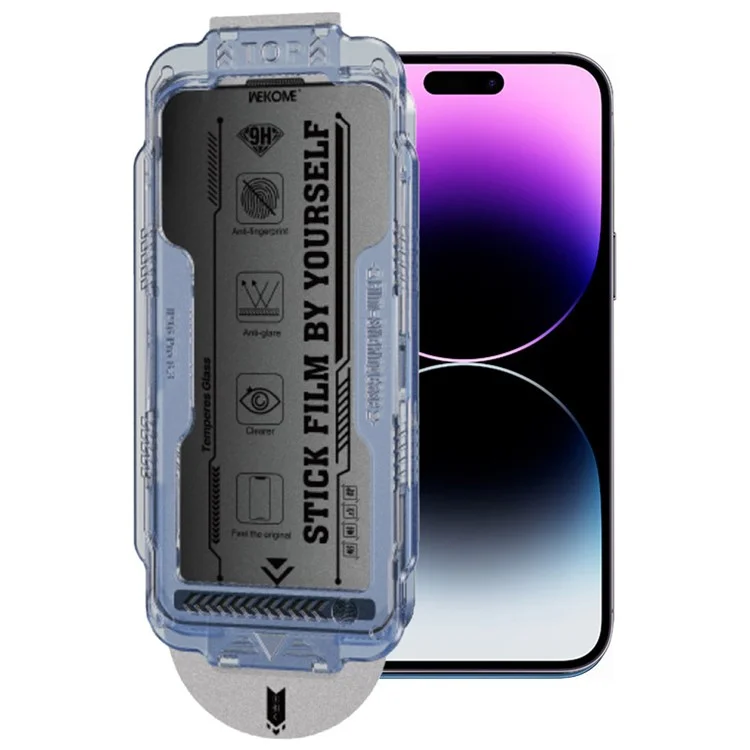WEKOME WTP-118 For iPhone 14 Pro Max Screen Protector 6D Curved Ultra-Fine Edge Matte Privacy Tempered Glass Film