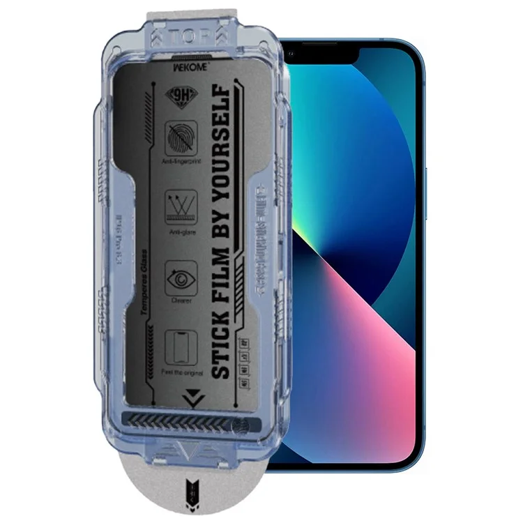 WEKOME WTP-118 Für iPhone 13 Displayschutz 6D Gebogenes Ultra-Feines Mattiertes Privatsphäre Gehärtetes Glasfilm