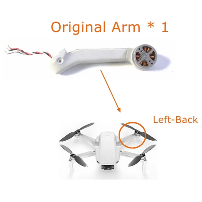 For DJI Mini 1 Left Rear Arm OEM Replacement Part RC Drone Repair Accessories