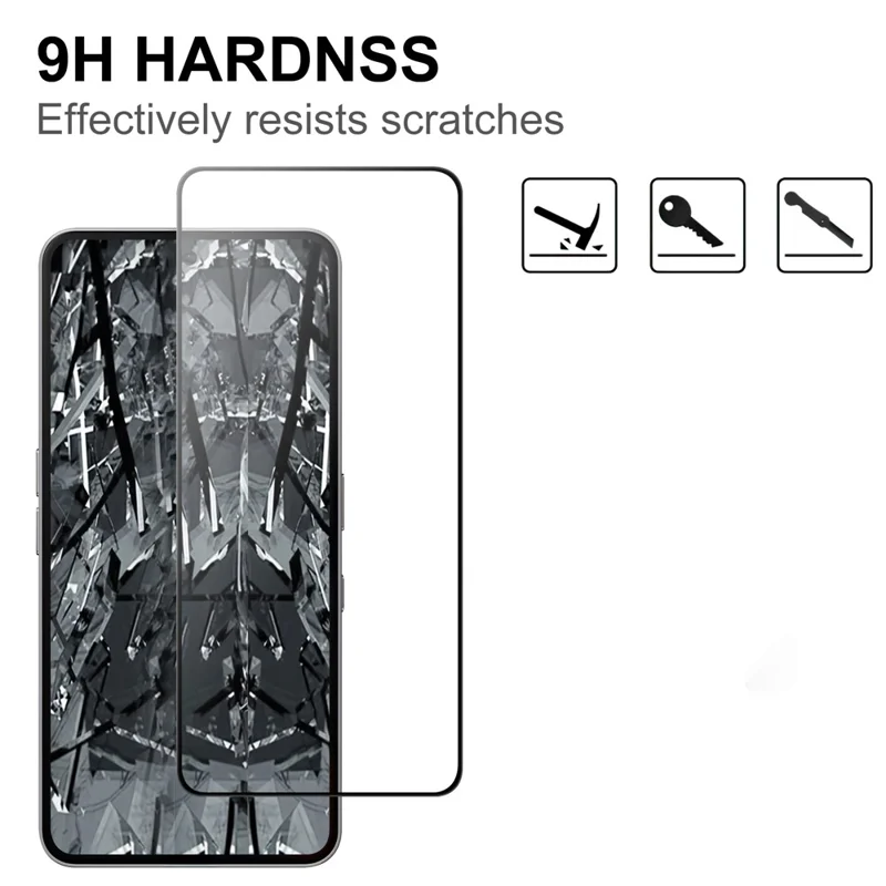 For Nothing Phone (3a) AGC Tempered Glass with Black Edge Full Glue Full Coverage Screen Protector
