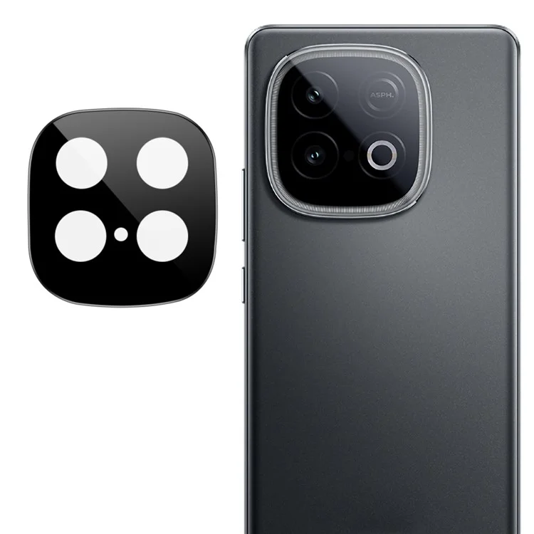 IMAK Camera Lens Protector For vivo iQOO Z10 Turbo 5G  /  iQOO Z10 Turbo Pro 5G  /  Y300 GT 5G Tempered Glass HD Clear Lens Film (Black Version)
