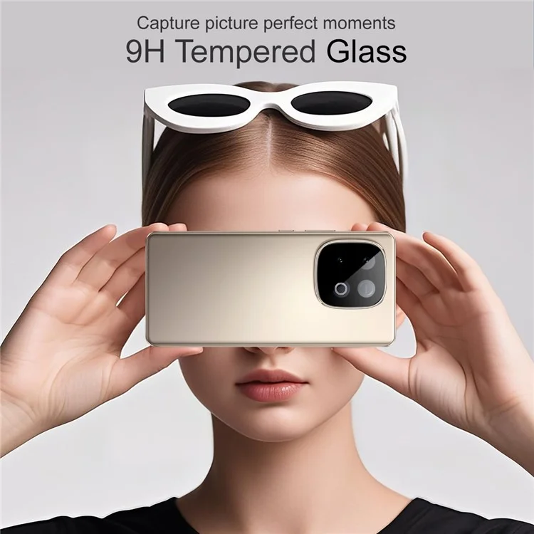IMAK Camera Lens Protector For vivo iQOO Z10 Turbo 5G  /  iQOO Z10 Turbo Pro 5G  /  Y300 GT 5G Tempered Glass HD Clear Lens Film (Black Version)