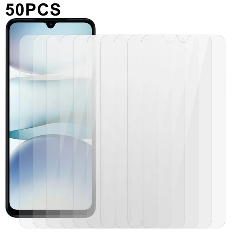 50 Stück für Xiaomi Redmi A5 NFC (173,45 mm) Bildschirmschutz Komplett-Klebe-Gehärtetes Glas Klarer Bildschirmfilm