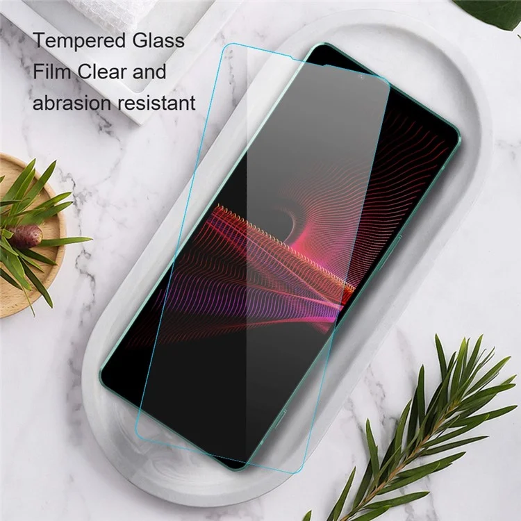 AMORUS For Sony Xperia 5 IV 5G Ultra Clear Anti-explosion Film 2.5D Arc Edge Anti-fingerprint High Aluminum-silicon Glass Screen Protector