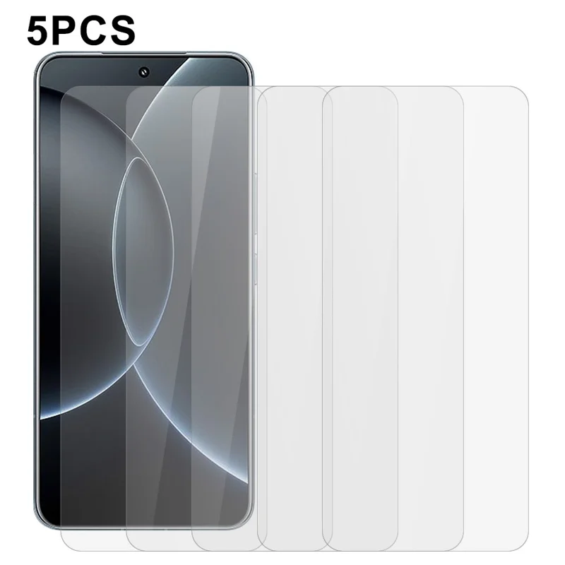 5Pcs For Xiaomi 15S Pro Front Screen Protector 0.3mm 2.5D Tempered Glass Clear Film