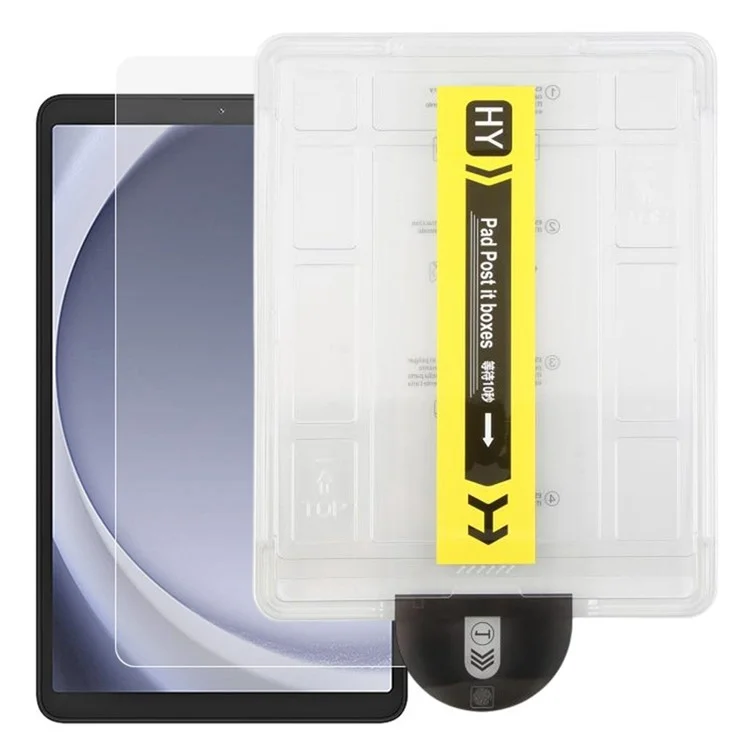 Protetor de Tela de Vidro Temperado para Samsung Galaxy Tab A9 - Película HD com Ferramenta Automática de Remoção de Poeira