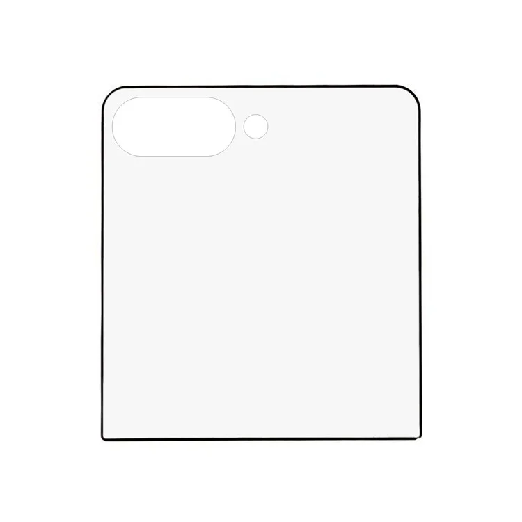Pour Samsung Galaxy Z Flip7 5G Protection d'écran arrière secondaire en verre trempé, impression soie, collage intégral