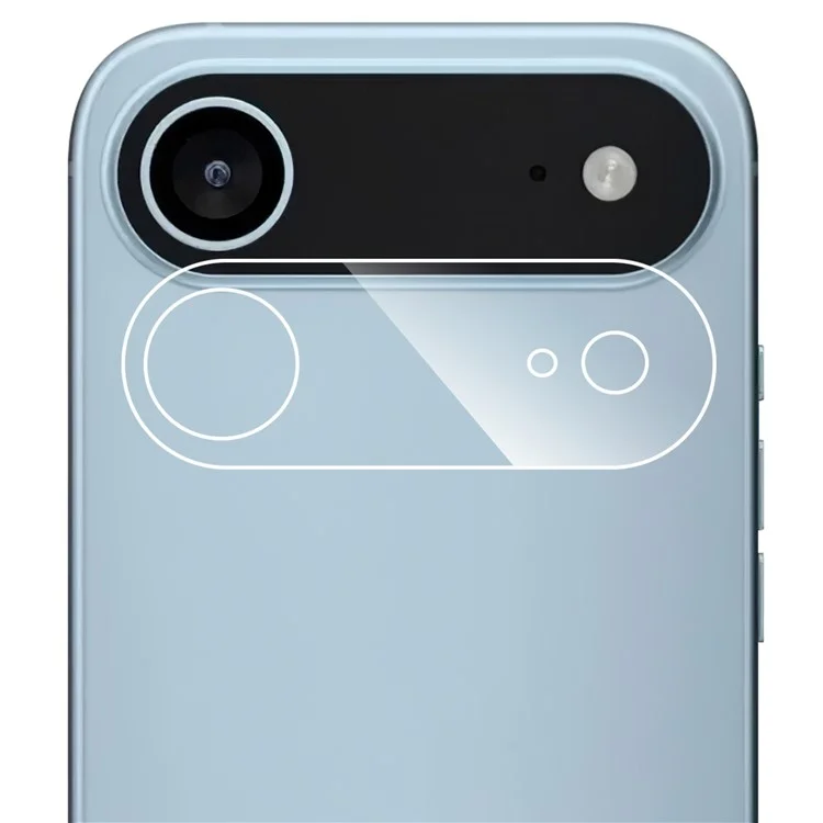 Pellicola Protettiva per Obiettivo Fotocamera dell'iPhone 17 - Vetro Temperato Trasparente con Bordo Curvo