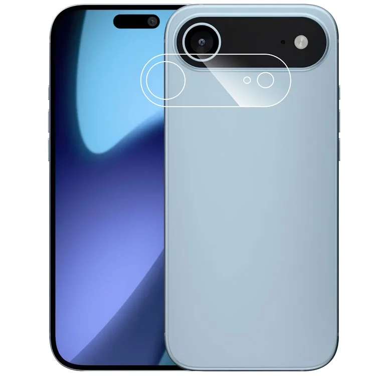 Pellicola Protettiva per Obiettivo Fotocamera dell'iPhone 17 - Vetro Temperato Trasparente con Bordo Curvo