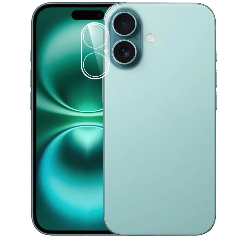 For iPhone 17 Camera Lens Protector Arc Edge Clear Tempered Glass Film
