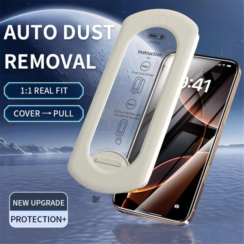For iPhone 16 Plus Screen Protector High Aluminium-Silicon Glass HD Film with Dust Removal Tool