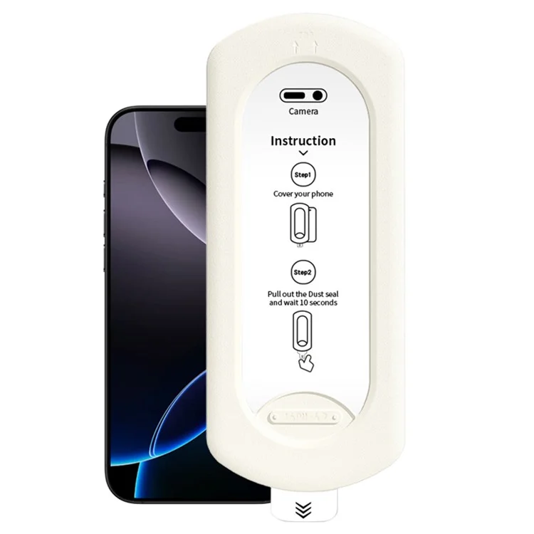 Protector de Pantalla para iPhone 16 Pro Max de Cristal de Aluminio-Silicio de Alta Definición con Herramienta de Eliminación de Polvo