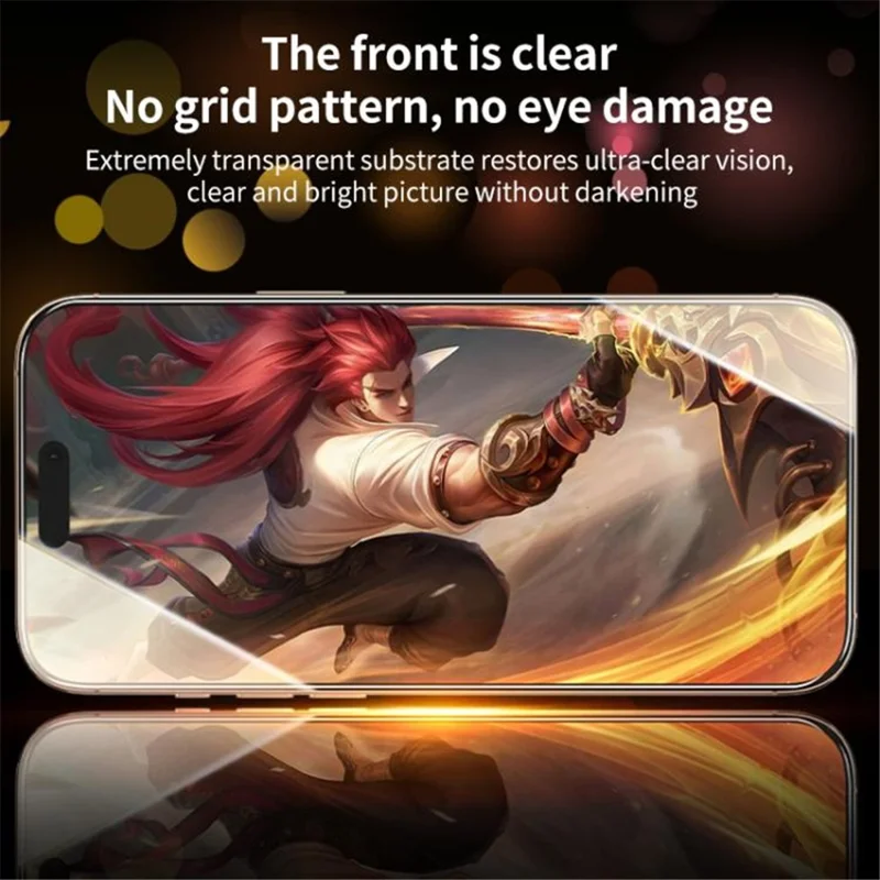 Screen Protector For iPhone 14  /  13 Pro  /  13 High Aluminium-Silicon Glass 28 Degree Anti-Spy Film with Dust Removal Tool