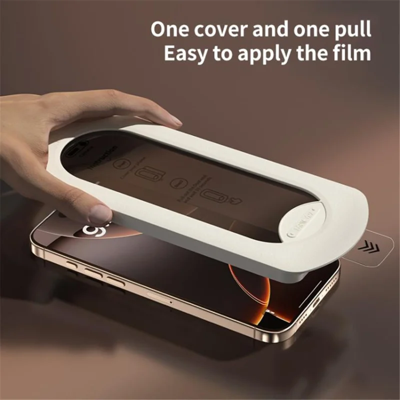 For iPhone 14 Plus  /  13 Pro Max Screen Protector High Aluminium-Silicon Glass 28 Degree Anti-Spy Film with Dust Removal Tool
