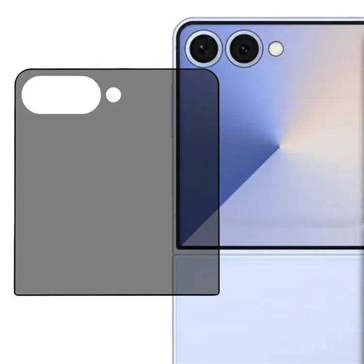 Für Samsung Galaxy Z Flip7 5G Anti-Spy Displayschutz Seidendruckgehärtetes Glas Kleiner Bildschirmschutz