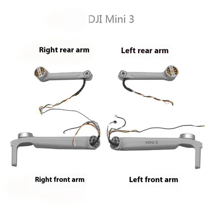 For DJI Mini 3 Right Rear Arm OEM RC Drone Replacement Part (Without Logo)