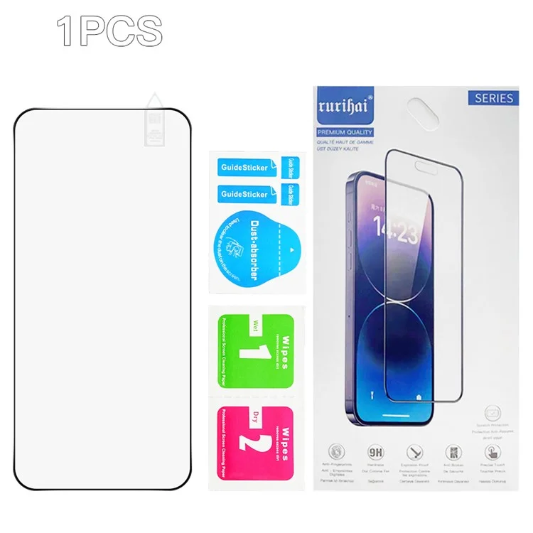 RURIHAI For Oppo Reno14 Pro 5G Screen Protector Secondary Hardening High Aluminium-Silicon Glass Film