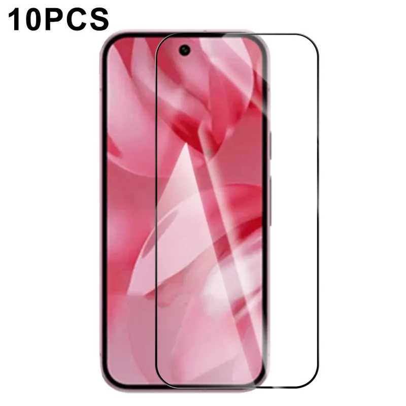 RURIHAI 10Pcs For Google Pixel 10 Pro / 10 / 9 Pro / 9 High Aluminium-Silicon Glass Film 0.26mm 2.5D Screen Protector