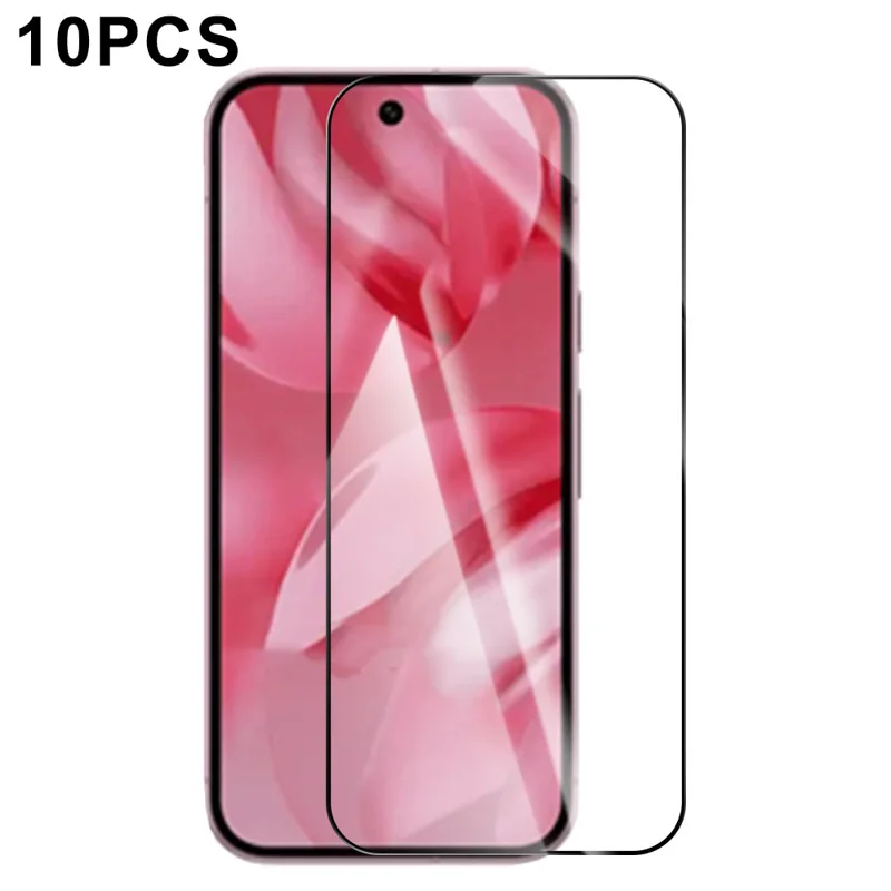 RURIHAI 10Pcs For Google Pixel 10 Pro / 10 / 9 Pro / 9 High Aluminium-Silicon Glass Film 0.26mm 2.5D Screen Protector