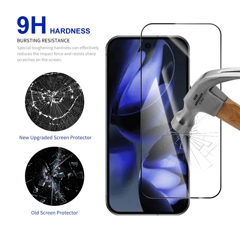 RURIHAI 10Pcs For Google Pixel 10 Pro XL High Aluminium-Silicon Glass Film 0.26mm 2.5D Screen Protector
