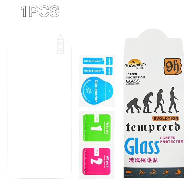 Protection d'écran RURIHAI pour Oppo Reno14 Pro 5G en verre trempé ultra-fin 0,26 mm, courbure 2,5D, verre alumino-silicaté de haute qualité