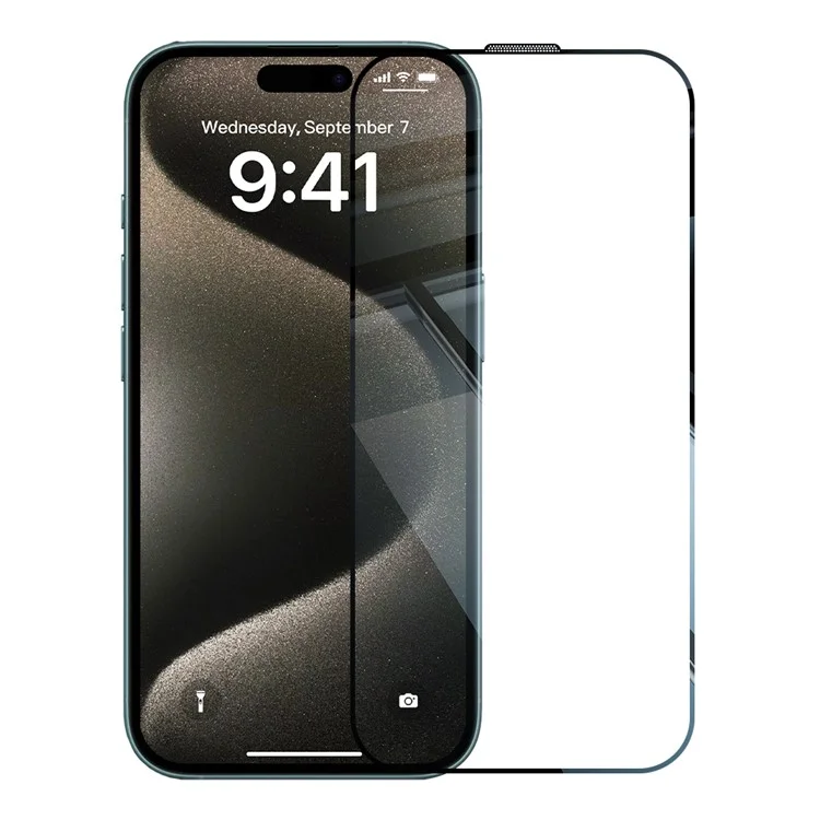RURIHAI Чехол для iPhone 15 Pro Max Clear TPU Чехол для телефона с легкой установкой Высокоалюминиевая силикатная стеклянная пленка