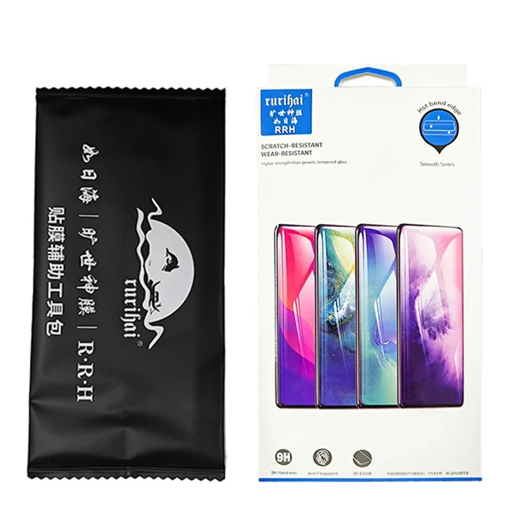 RURIHAI For iPhone 16 Pro Max Case Clear TPU Phone Cover with Easy Installation High Aluminium-Silicon Glass Film