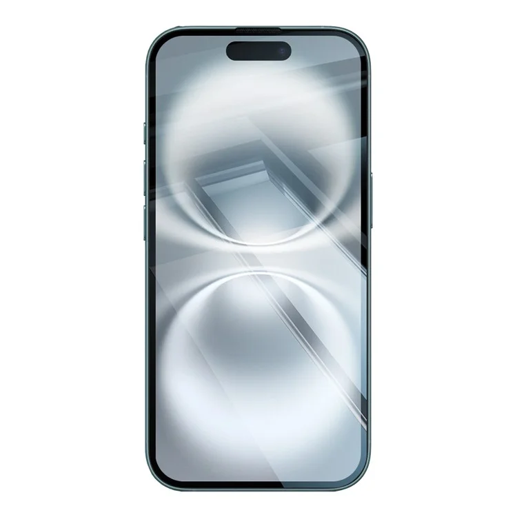 RURIHAI Per iPhone 16 Plus Cover Trasparente in TPU con Installazione Facile e Pellicola in Vetro di Alluminio-Silicio di Alta Qualità