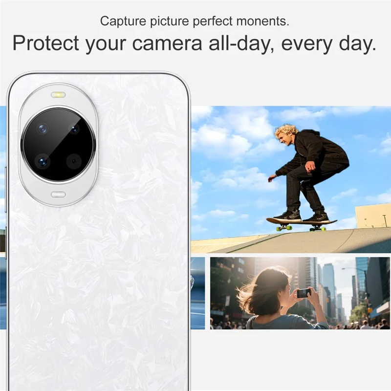 IMAK dla Huawei nova 14 5G, szkło hartowane do ochrony obiektywu aparatu z ramką samocentrującą (wersja czarna)