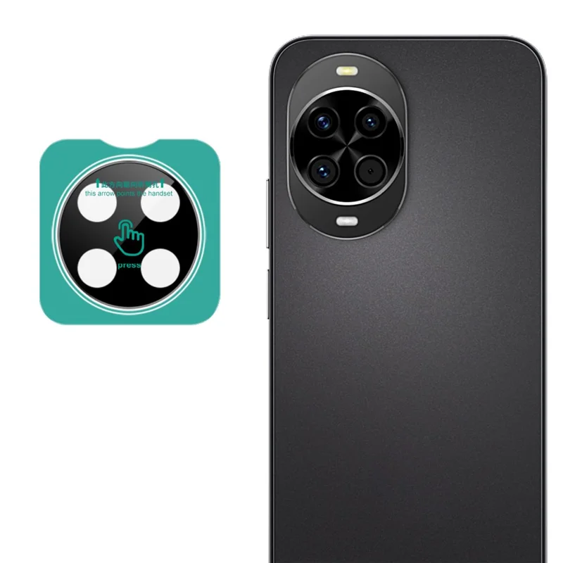 IMAK dla Huawei nova 14 5G, szkło hartowane do ochrony obiektywu aparatu z ramką samocentrującą (wersja czarna)
