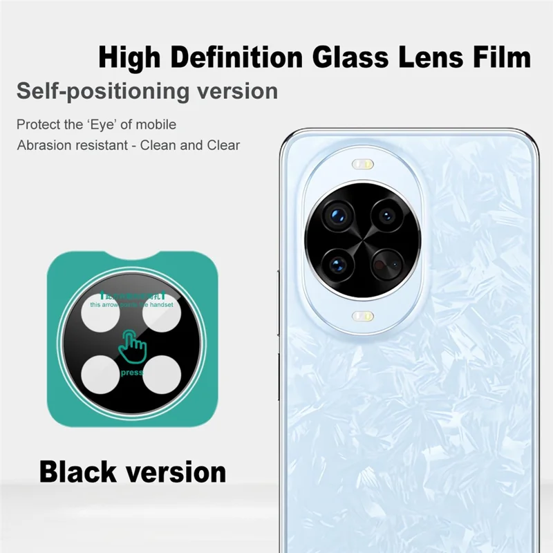 IMAK For Huawei nova 14 Pro 5G Tempered Glass Camera Lens Protector with Self Positioning Frame (Black Version)