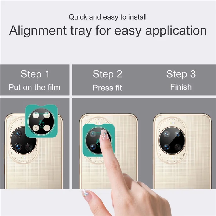 IMAK For Huawei nova 14 Ultra 5G Tempered Glass Camera Lens Protector with Self Positioning Frame (Black Version)