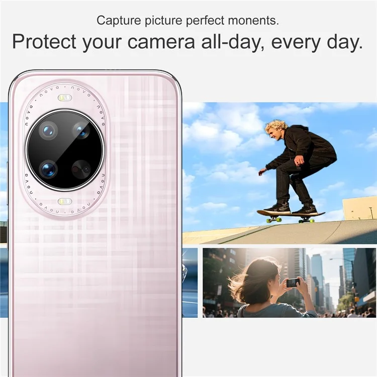IMAK For Huawei nova 14 Ultra 5G Tempered Glass Camera Lens Protector with Self Positioning Frame (Black Version)
