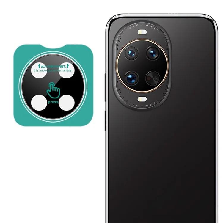 IMAK For Huawei nova 14 Ultra 5G Tempered Glass Camera Lens Protector with Self Positioning Frame (Black Version)