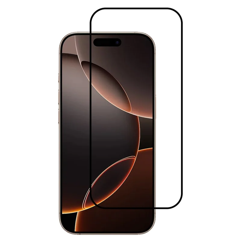 For iPhone 17 Pro Anti-Static Screen Protector High Aluminium-Silicon Glass Full Glue Full Cover Silk Printing Film