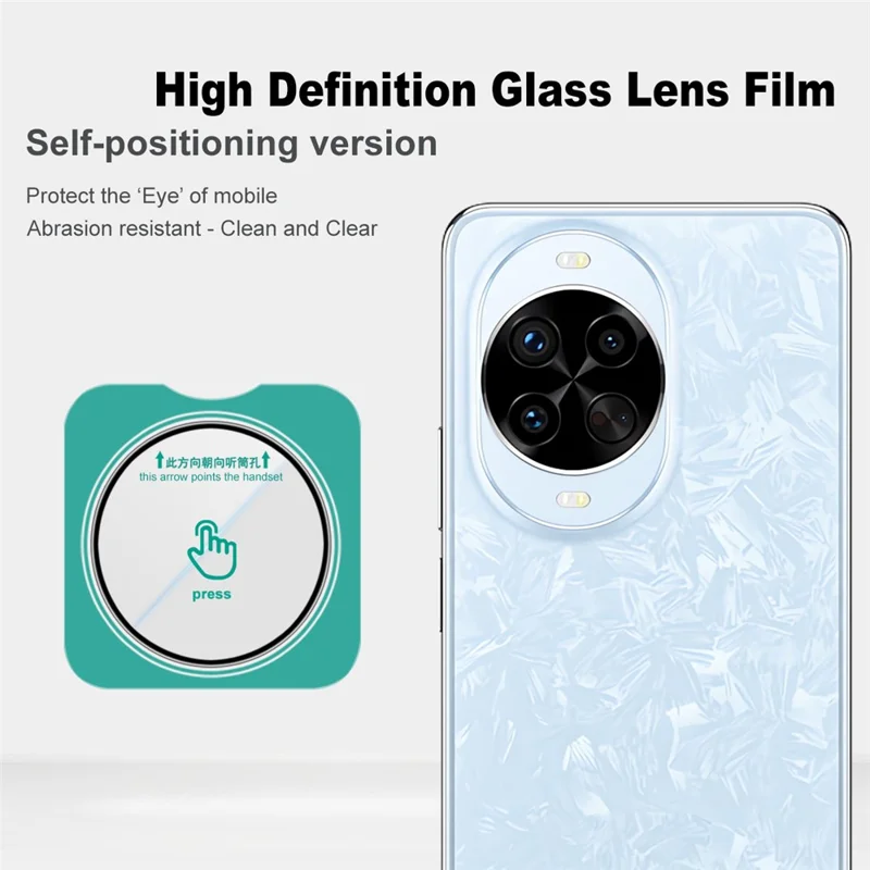 IMAK For Huawei nova 14 Pro 5G Camera Lens Protector Tempered Glass Lens Film with Self Positioning Frame