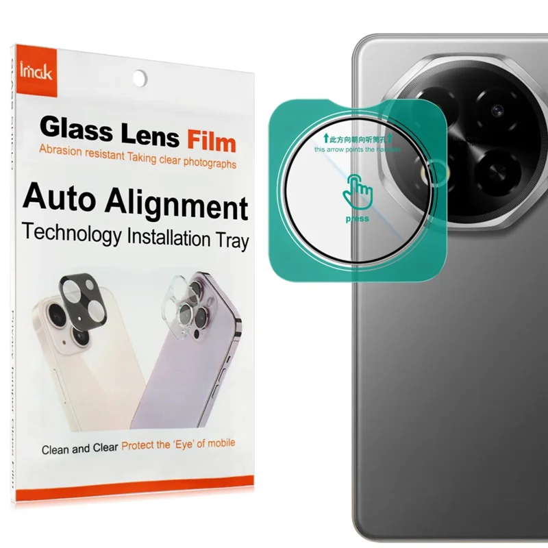 IMAK For Meizu Note 16 Camera Lens Protector Tempered Glass Lens Film with Self Positioning Frame