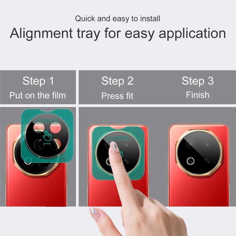 IMAK For Meizu Note 16 Tempered Glass Camera Lens Protector with Self Positioning Frame (Black Version)
