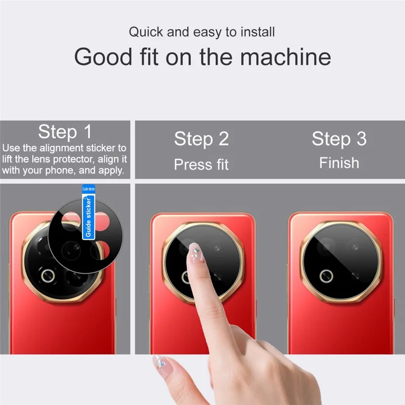 IMAK For Meizu Note 16 Camera Lens Protector Tempered Glass HD Clear Lens Film (Black Version)