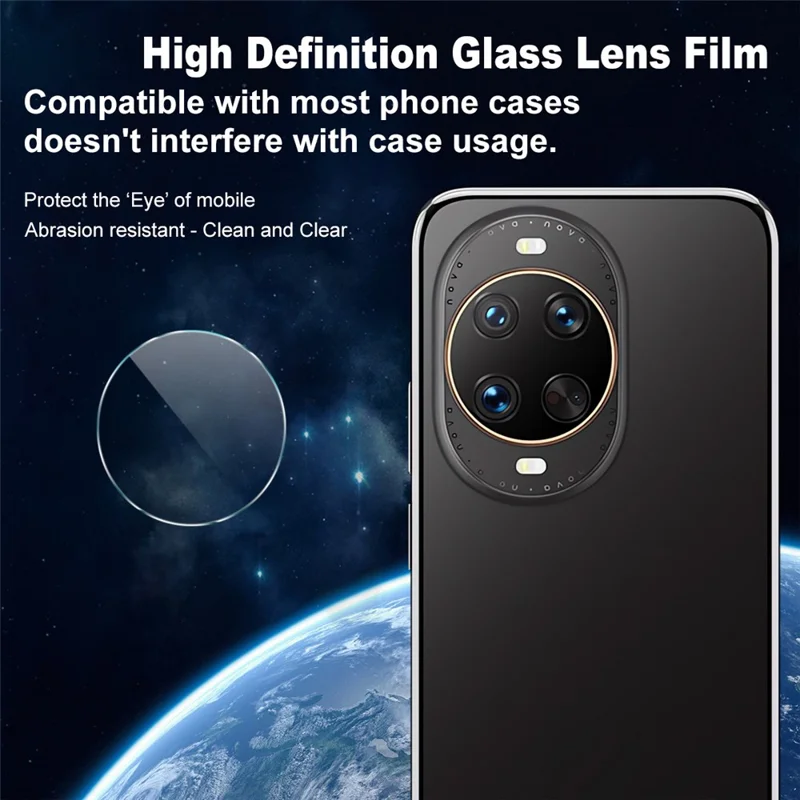 IMAK Para Huawei nova 14 Ultra 5G Protetor de Lente de Câmera Vidro Temperado HD Película de Lente Traseira (Versão Reduzida)